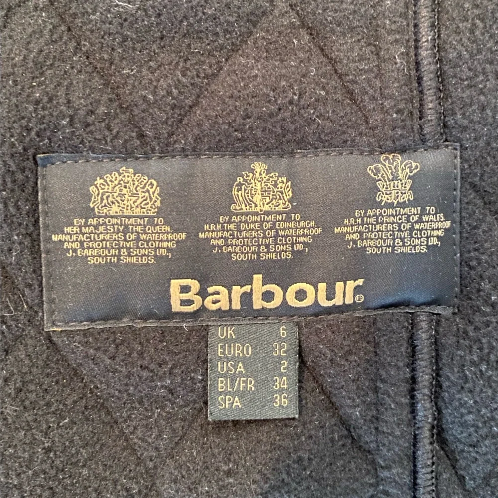 *Last Chance* NWOT Barbour Women's Quilted Black Utility Jacket Sz 2 - Picture 8 of 14